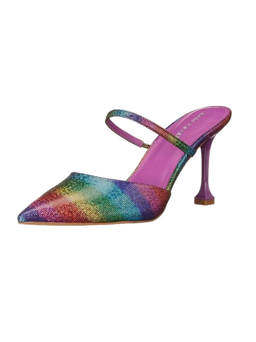 Marc Fisher Hadais Multicolor Rainbow Pointed-Toe Heels